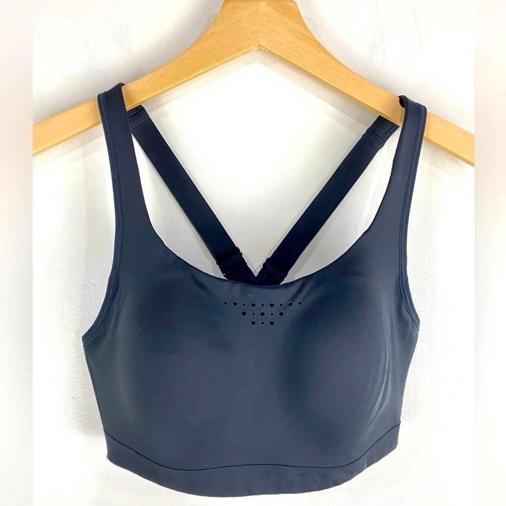Athleta Racer Back Supportive Adjustable Sports Bra Workout Gym Black‎ Size 32DD